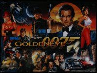 7d384 GOLDENEYE game advertising '95 Pierce Brosnan as James Bond, different art by Paul Faris!
