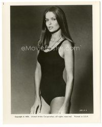 7d265 SPY WHO LOVED ME 8x10.25 still '77 sexy Bond girl Barbara Bach full-length in swimsuit!