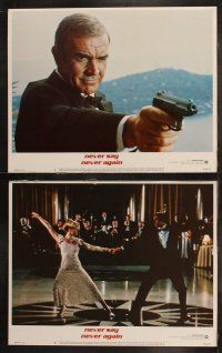 7d332 NEVER SAY NEVER AGAIN set of 8 LCs '83 Sean Connery as James Bond 007, Kim Basinger, Carrera