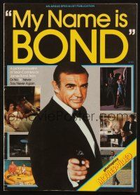 7d334 MY NAME IS BOND English magazine '83 Connery as James Bond, Dr. No to Never Say Never Again