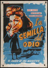 7e051 GUEST IN THE HOUSE Colombian poster '44 cool different artwork of mentally ill Anne Baxter!
