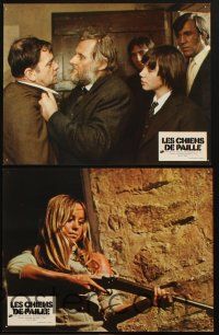 7e074 STRAW DOGS set of 9 style A French LCs '72 Dustin Hoffman & Susan George, Peckinpah directed!