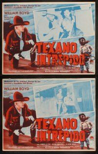 7e039 FIGHTING TEXAN set of 3 Mexican LCs R40s William Boyd as Hopalong Cassidy, Andy Clyde!
