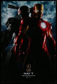 7f392 IRON MAN 2 teaser DS 1sh '10 Marvel, directed by Favreau, Robert Downey Jr in title role!
