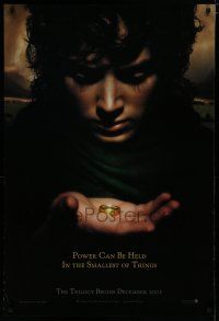 7f472 LORD OF THE RINGS: THE FELLOWSHIP OF THE RING teaser DS 1sh '01 J.R.R. Tolkien, power!