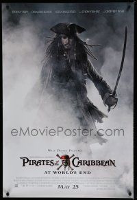 7f595 PIRATES OF THE CARIBBEAN: AT WORLD'S END advance 1sh '07 Johnny Depp as Captain Jack!