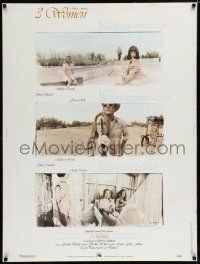 7g244 3 WOMEN 30x40 '77 directed by Robert Altman, Shelley Duvall, Sissy Spacek, Janice Rule