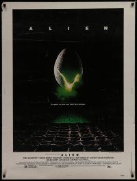 7g248 ALIEN 30x40 '79 Ridley Scott outer space sci-fi monster classic, cool hatching egg image!
