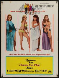 7g253 ANYONE CAN PLAY 30x40 '68 sexiest Ursula Andress, Virna Lisi, Claudine Auger & Marisa Mell!