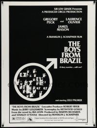 7g270 BOYS FROM BRAZIL 30x40 '78 Gregory Peck is a Nazi on the run from Laurence Olivier!