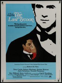 7g381 LAST TYCOON 30x40 '76 Robert De Niro, Jeanne Moreau, directed by Elia Kazan!
