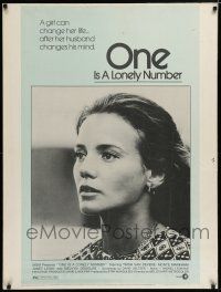 7g423 ONE IS A LONELY NUMBER 30x40 '72 Trish Van Devere gets a job, lawyer & a man!