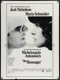 7g428 PASSENGER 30x40 '75 Michelangelo Antonioni, c/u of Jack Nicholson & Maria Schneider!