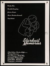 7g475 STARDUST MEMORIES 30x40 '80 directed by Woody Allen, cool star constellation art!