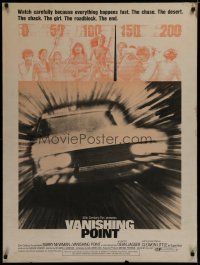 7g508 VANISHING POINT 30x40 '71 car chase cult classic, you never had a trip like this before!