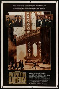 7g159 ONCE UPON A TIME IN AMERICA 40x60 '84 Robert De Niro, James Woods, directed by Sergio Leone!