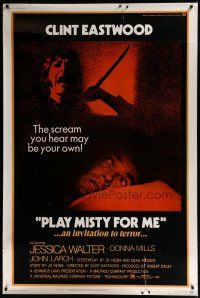 7g161 PLAY MISTY FOR ME 40x60 '71 classic Clint Eastwood, Jessica Walter, an invitation to terror!