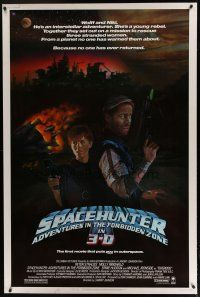 7g168 SPACEHUNTER ADVENTURES IN THE FORBIDDEN ZONE 40x60 '83 art of Molly Ringwald, Peter Strauss!