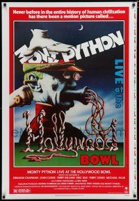 7g203 MONTY PYTHON LIVE AT THE HOLLYWOOD BOWL printer's test 1sh '82 wacky meat grinder image!
