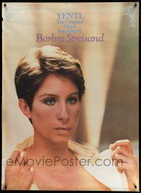 7g058 YENTL 35x48 soundtrack poster '83 close-up of star & director Barbra Streisand!