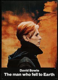 7g232 MAN WHO FELL TO EARTH oversized 1sh '76 Nicolas Roeg, cool image of David Bowie!