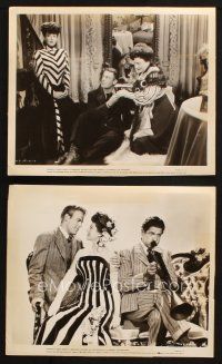 7h898 BELLE OF THE YUKON 2 8x10 stills '44 Randolph Scott, gorgeous Gypsy Rose Lee, Bob Burns!