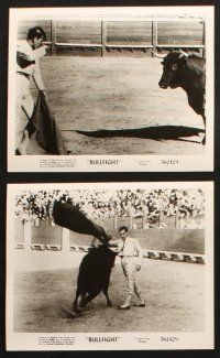 7h537 BULLFIGHT 8 8x10 stills '56 where death-defying men lock horns with terror, matador images!