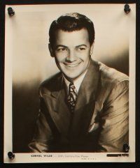 7h543 CORNEL WILDE 8 8x10 stills '40s-50s great head and shoulders portraits of the cool actor!