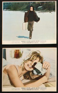 7h034 $ 11 color 8x10 stills '71 bank robbers Warren Beatty & sexy Goldie Hawn!