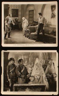 7h775 DRUMS OF LOVE 4 8x10 stills '28 Mary Philbin wearing a blonde wig in D.W. Griffith period film