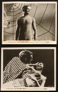 7h352 ELECTRONIC MONSTER 19 8x10 stills '60 Rod Cameron, with wild and wacky horror images!