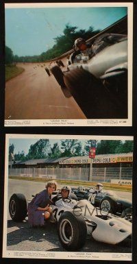 7h261 GRAND PRIX 4 color 8x10 stills '67 Formula One race car driver James Garner, Eva Marie Saint!