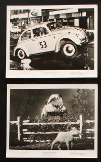 7h624 HERBIE RIDES AGAIN 7 8x10 stills '74 Disney, Volkswagen Beetle, the Love Bug!