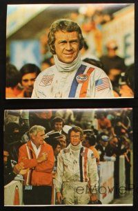 7h252 LE MANS 5 color 7.5x10 stills '71 images of race car driver Steve McQueen & cool race car!