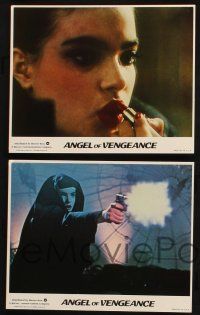 7h100 MS. .45 8 int'l 8x10 mini LCs '81 Abel Ferrara cult classic, Zoe Tamerlis with gun!