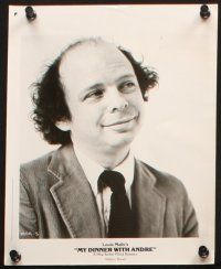 7h797 MY DINNER WITH ANDRE 4 8x10 stills '81 Wallace Shawn, Andre Gregory, Louis Malle directed!