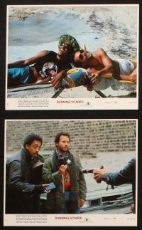 7h155 RUNNING SCARED 8 8x10 mini LCs '86 Gregory Hines & Billy Crystal are Chicago's finest!