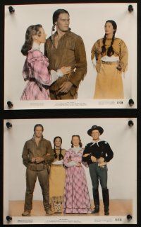 7h064 SAVAGE 10 color 8x10 stills '52 Native American Charlton Heston and Susan Morrow!