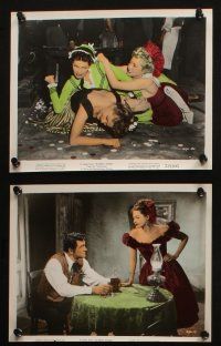 7h177 SCARLET ANGEL 8 color 8x10 stills '52 cool images of Rock Hudson, all with Yvonne DeCarlo!