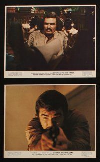 7h037 SHAMUS 11 color 8x10 stills '73 private detective Burt Reynolds, Dyan Cannon!