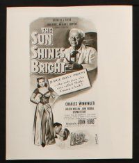 7h471 SUN SHINES BRIGHT 11 8x10 stills '53 Charles Winninger, Cobb stories adapted by John Ford!