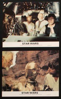7h225 STAR WARS 8 color English FOH LCs '77 George Lucas classic sci-fi, Darth Vader, Luke, Leia!