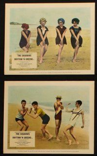 7h120 RHYTHM 'N' GREENS 8 color English FOH LCs '64 The Shadows, cool beach musical images!