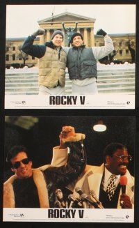 7h140 ROCKY V 8 color English FOH LCs '90 Sylvester Stallone, Talia Shire, boxing sequel!