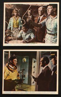 7h164 SATAN BUG 8 color English FOH LCs '65 John Sturges, James Clavell, all but one will die!