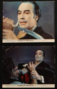 7h178 SCARS OF DRACULA 9 color English FOH LCs '70 vampire Christopher Lee, Hammer horror!