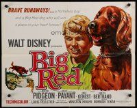 7j472 BIG RED 1/2sh '62 Disney, Walter Pigeon, cool artwork of Irish Setter dog!