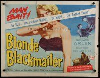 7j476 BLONDE BLACKMAILER 1/2sh '58 bad girl Susan Shaw's body was the secret to the shakedown!