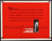 7j519 DOG DAY AFTERNOON 1/2sh '75 Al Pacino, Sidney Lumet bank robbery crime classic!