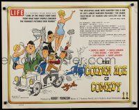 7j549 GOLDEN AGE OF COMEDY 1/2sh '58 Laurel & Hardy, Jean Harlow, winner of 2 Academy Awards!